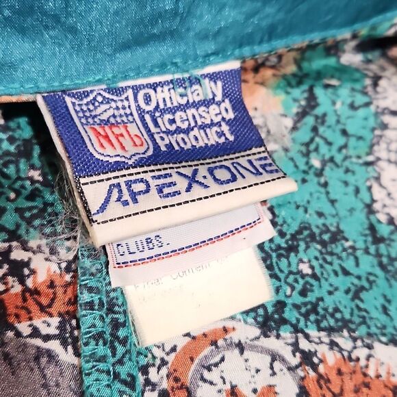 VINTAGE RARE Dolphins Pullover 90's Apex Windbreaker Jacket - Picture 7 of 13